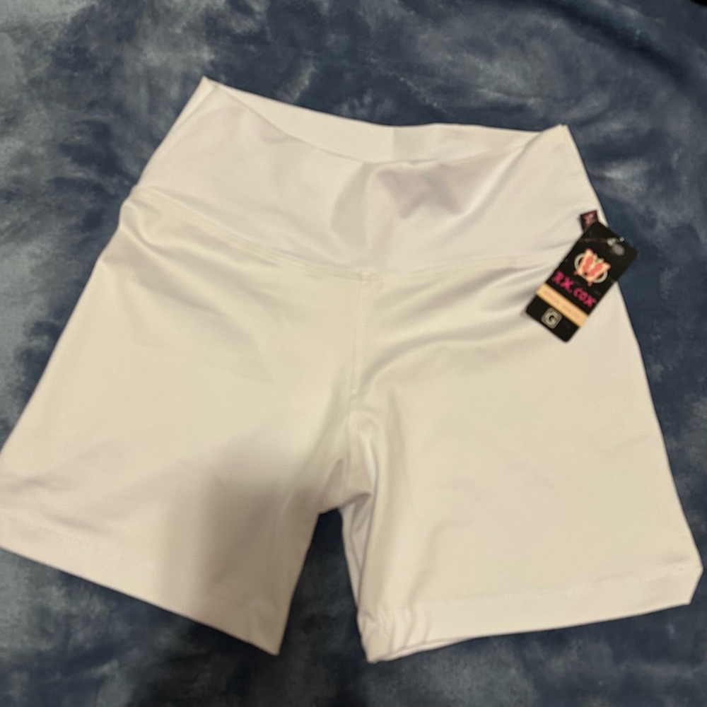 Women's White Bike Shorts